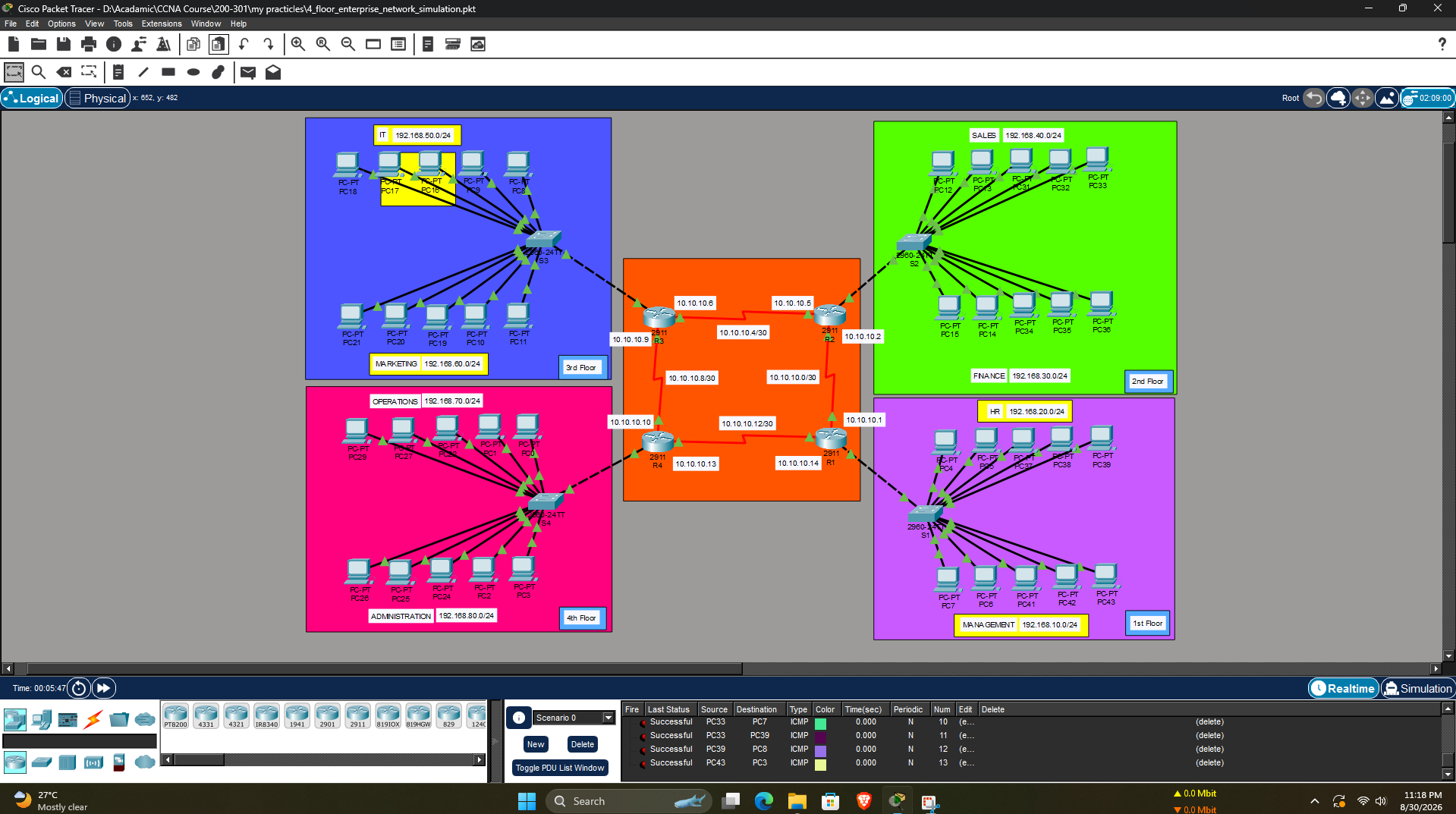 4-floor-enterprise-network-simulation